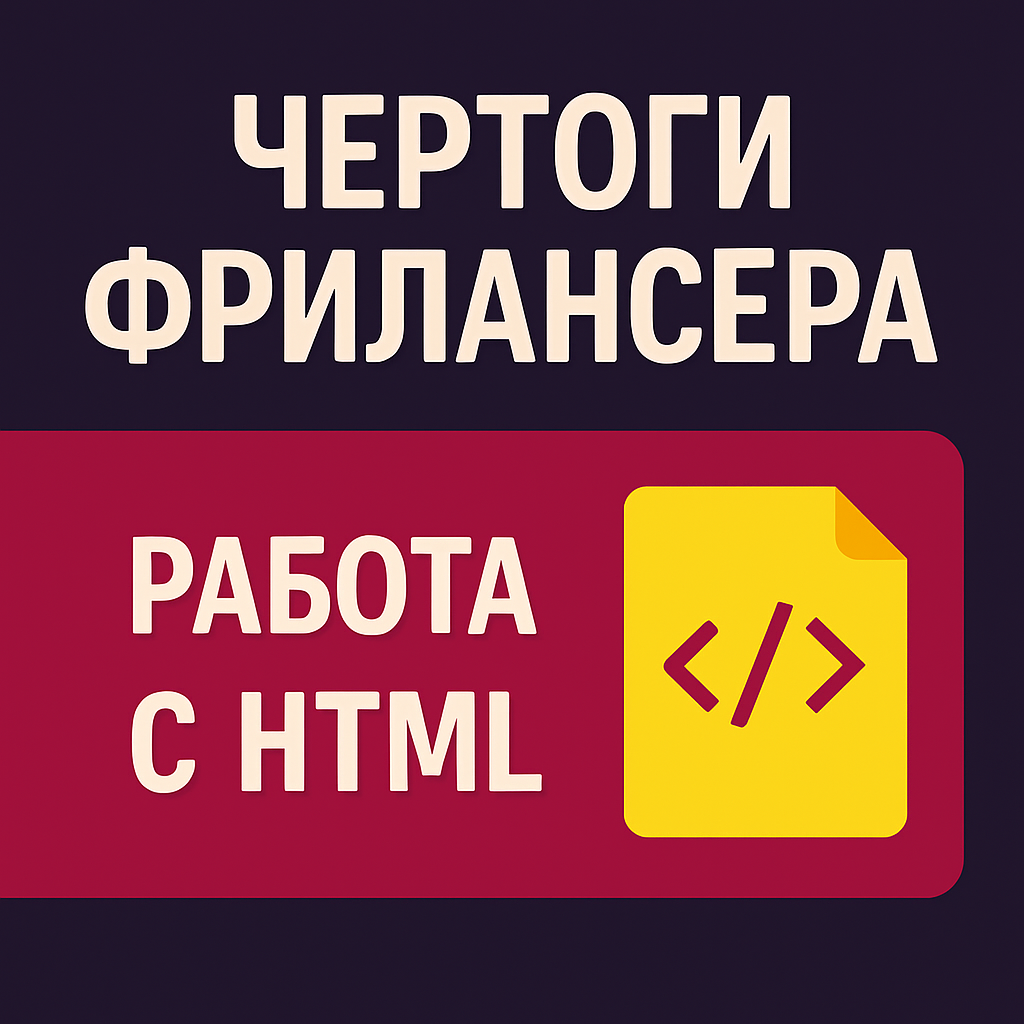 Работа с HTML. Обзор функционала.