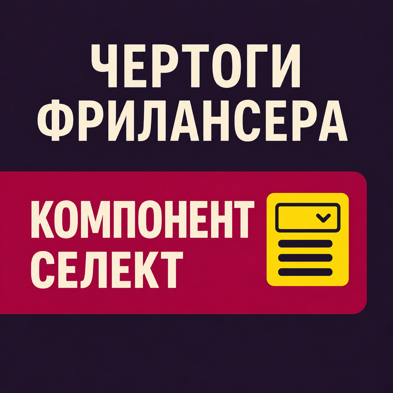 Компонент «Селект»